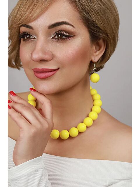 New Obsessions 20mm Büyük Boncuklu Küpe - S000426476-20072