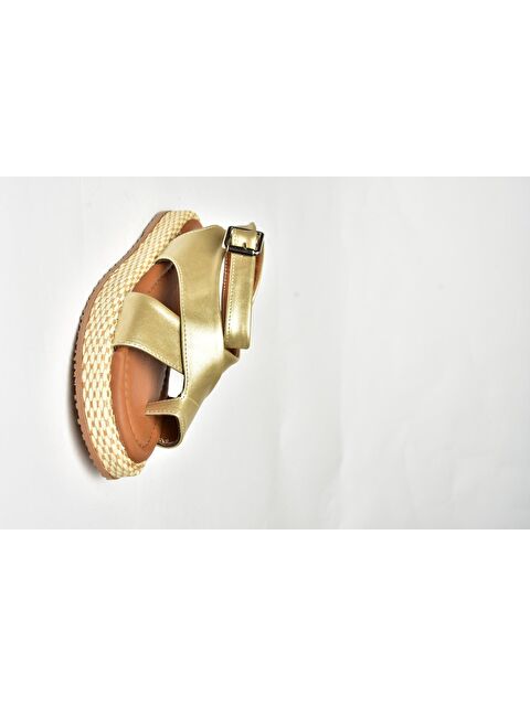 Fox Shoes Altın Kadın Sandalet U9732645 - S000401132-20076