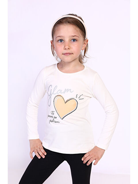 Toontoykids Kız Çocuk Baskılı Tişört