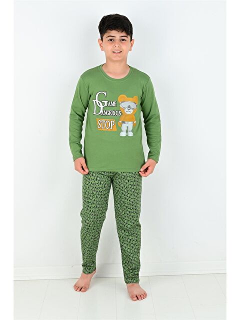 Vitmo Uzun Kollu Erkek Çocuk Game Dangerous Model Pijama Takımı - S000388421-18194