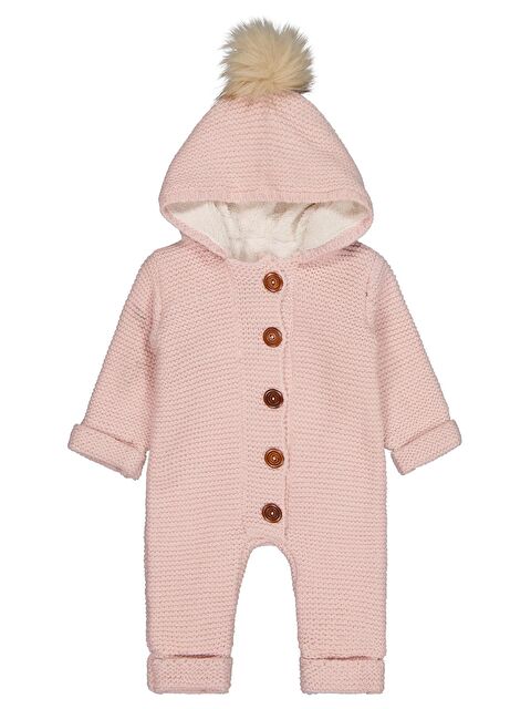 Civil Beybek Kapüşonlu 3-12 Ay Tulum - Pembe 9-12 Ay - S000509134-20024