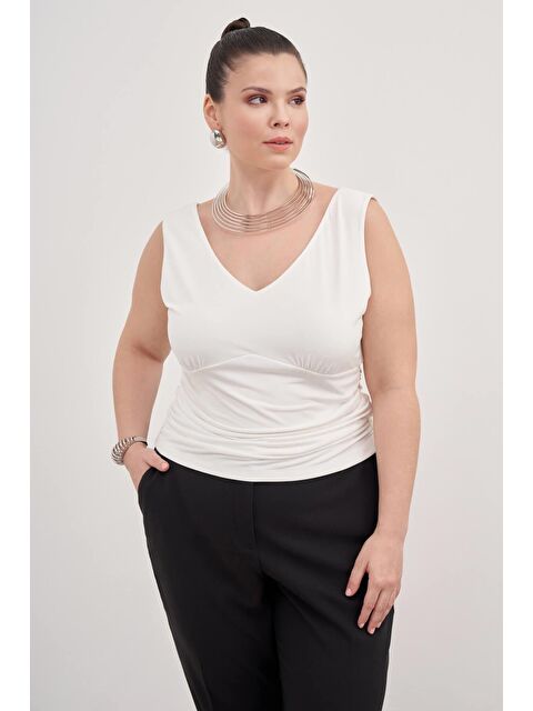 Mylinemoda Drape Detaylı Bluz - S000319827-20063