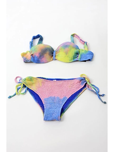 Hazelin Kadın Çok Renkli Yüksek Bel Toparlayıcı Bikini Takım HZL24S-LC3304 - S000443049-37444