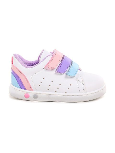 Kiko Kids Lunce Cırtlı Işıklı Kız Bebek Spor Ayakkabı - S000240261-37233