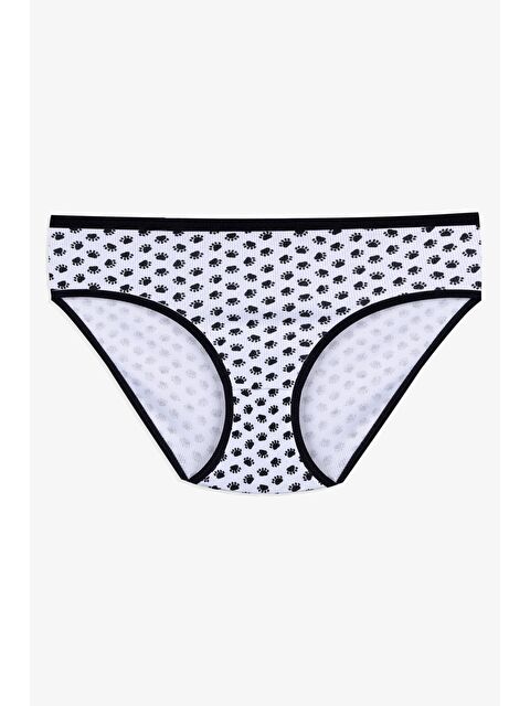 Koza İç Giyim Kadın 3'lü Desenli Kaşkorse Pamuklu Yüksek Bel Bato - S000307708-37424