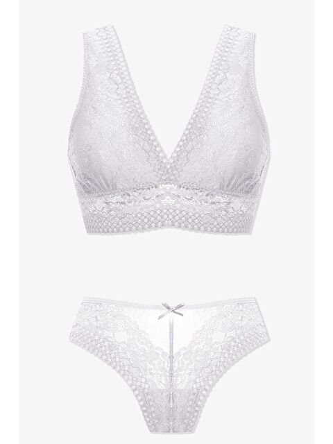 Koza İç Giyim Kadın Kalın Askılı Dantelli Büstiyer Takım - S000307810-19965