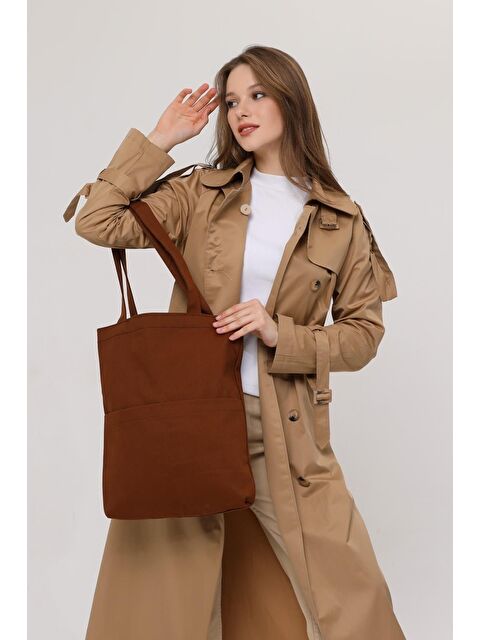 Bagg 3 Cepli Koyu Kahve Gabardin Çanta - S000148883-29704
