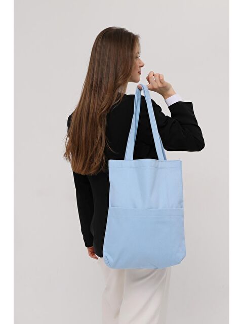 Bagg 3 Cepli Mavi Gabardin Çanta - S000148888-17437