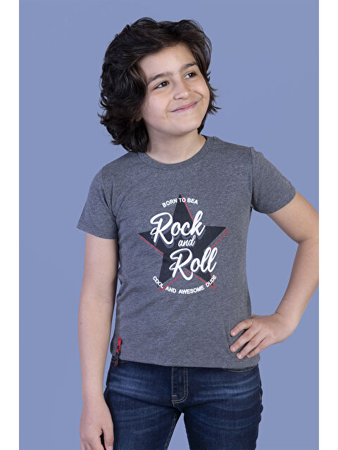 Toontoykids Erkek Çocuk Yıldız Baskılı Tişört - S000417897-29666