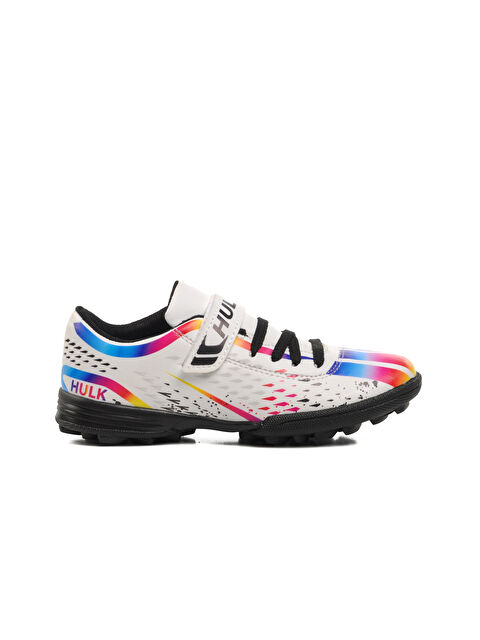 Ayakmod Beyaz-Siyah Çocuk Halı Saha Ayakkabısı Hulk 129-F - S000273584-37246