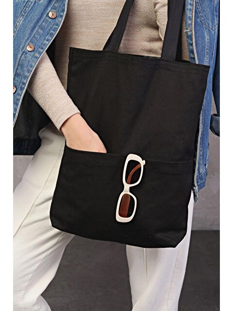 Bagg 3 Cepli Siyah Gabardin Çanta - S000148899-19351