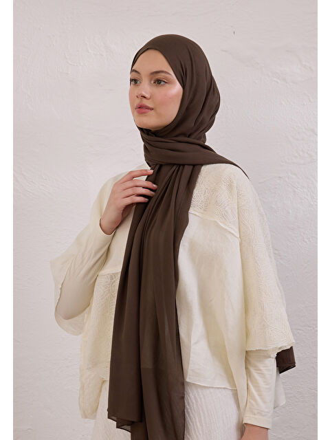 Fresh Scarfs Soft Viskon Şal Kakao - S000414328-26424