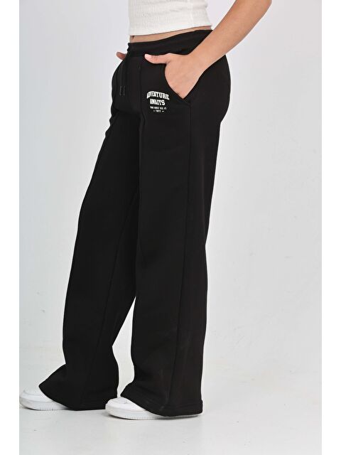 Toontoykids Kız Çocuk Bol Paça Baskılı Eşofman Alt - S000443934-19351