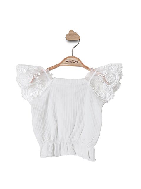 Yami Mia Dantel Detaylı Kız Çocuk Bluz - S000144924-19965