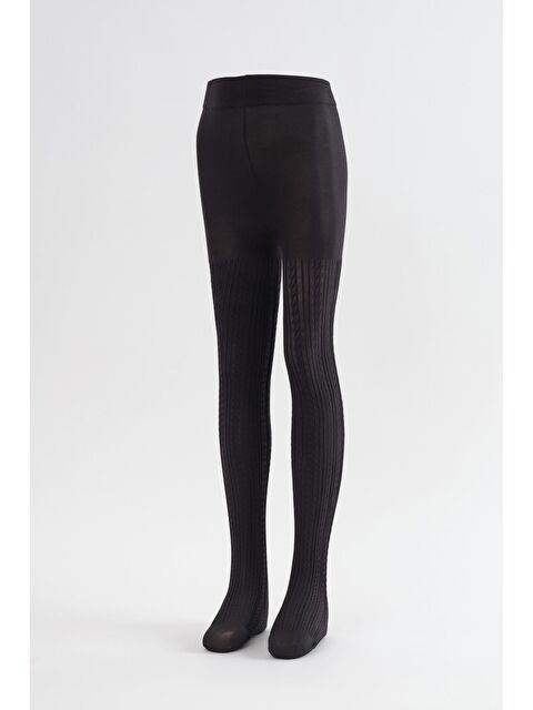 Katia And Bony Desenli Çocuk Külotlu Çorap Siyah - S000130932-19351