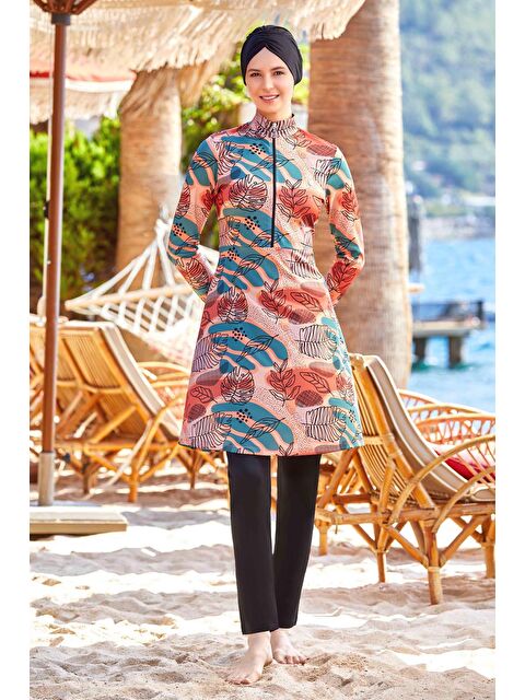 Rozamay Elastanlı Tam Kapalı Tesettür Mayo Wılson 9222 Siyah - S000176210-19351