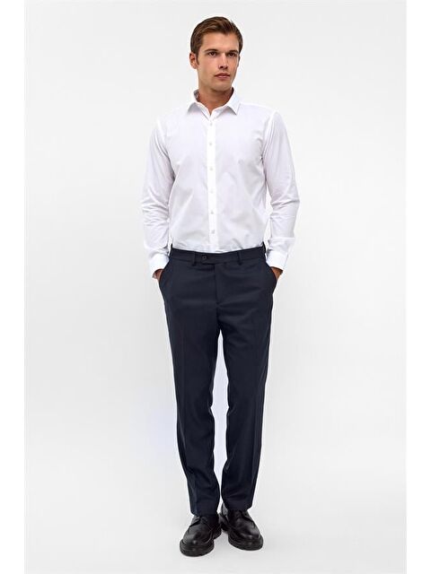 Süvari Lacivert Regular Desenli Pantolon - S000460849-21164