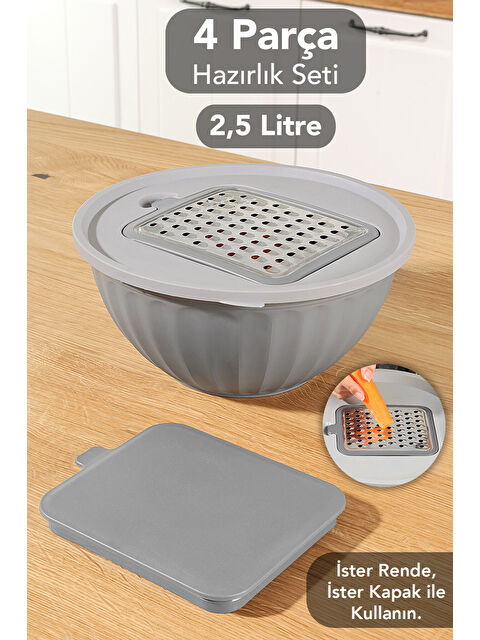 Meleni Home Kapaklı Saklama Kabı 2,5 l