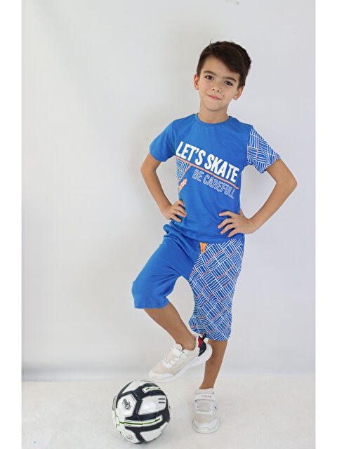 Mr Tuffy Erkek Çocuk Lets Skate Baskılı Kısa Kollu Basic Basic Takım 6-9 Yaş - S000163376-17234