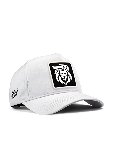 BlackBörk Aslan Logolu Beyaz Beyzbol Premium Şapka