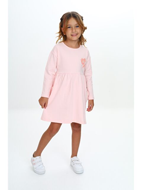 Toontoykids Kız Çocuk Baskılı Elbise