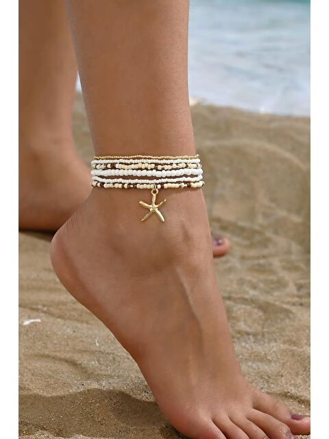 New Obsessions Renkli Boncuklar Lastikli Halhal Seti - S000360796-20063