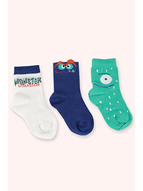 Panço Erkek Çocuk 3'lü Soket Çorap Seti - S000524264-23173