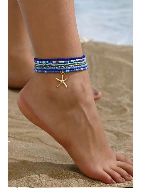 New Obsessions Renkli Boncuklar Lastikli Halhal Seti - S000360796-17234