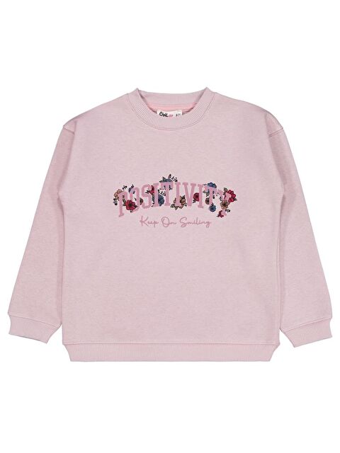 Civil Girls POSSITIVE Baskılı 6-9 Yaş Sweatshirt - Pembe 6-7 Yaş - S000485136-20028