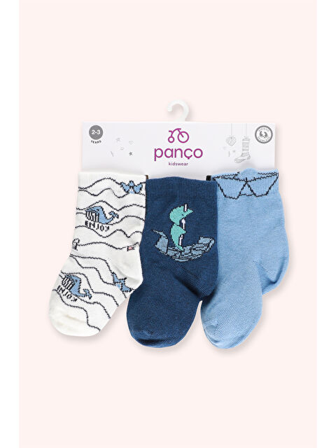 Panço Erkek Çocuk 3'lü Soket Çorap Seti - S000524265-23173