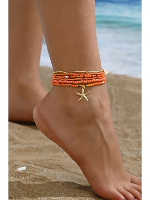 New Obsessions Renkli Boncuklar Lastikli Halhal Seti - S000360796-20013