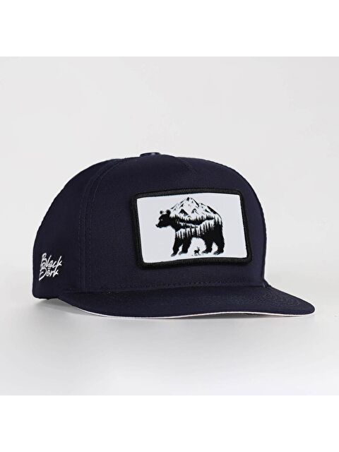 BlackBörk Ayı Logolu Lacivert Hip Hop Şapka