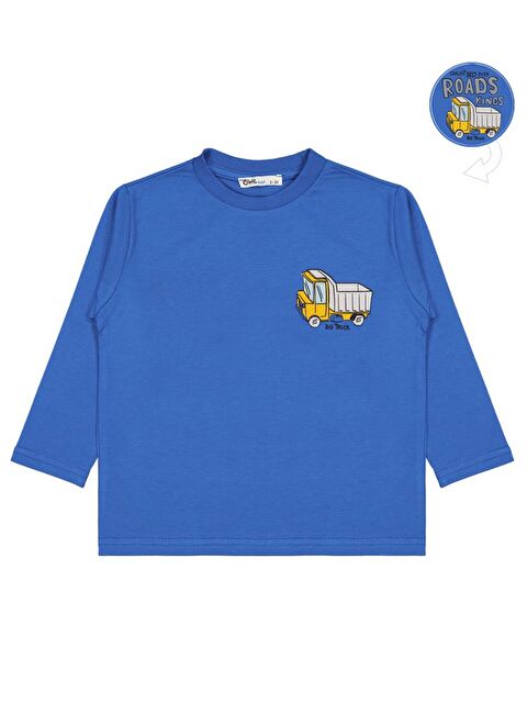 Civil Boys Roads Baskılı 2-5 Yaş Sweatshirt - Mavi 2-3 Yaş - S000485132-23710