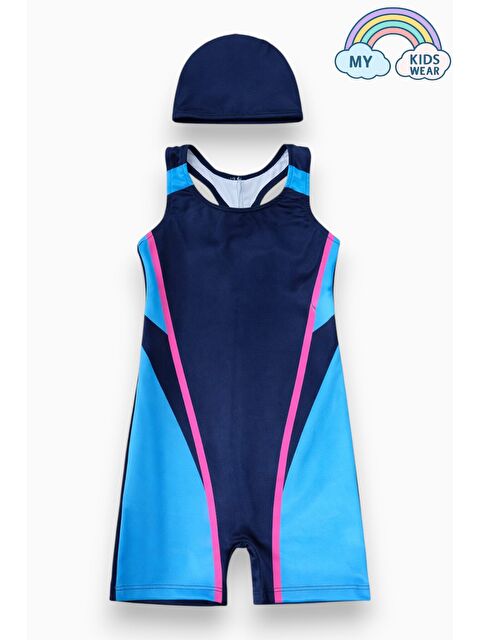 My Kids Wear Kız Çocuk Deniz Yüzücü Mayoları 5-16 Yaş 12603 - S000518104-37373