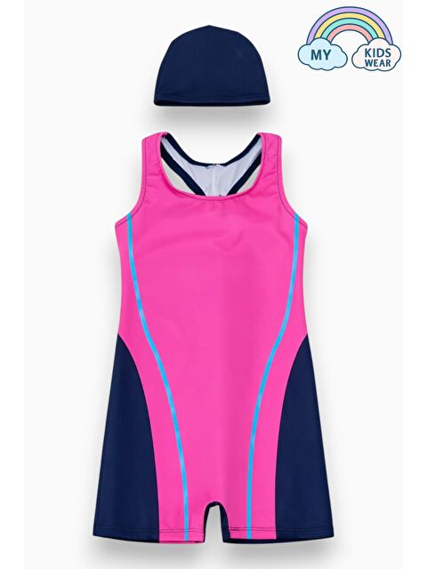 My Kids Wear Kız Çocuk Deniz Yüzücü Mayoları 5-16 Yaş 12605 - S000518104-37392