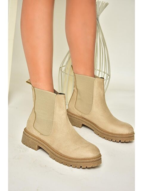 Fox Shoes T7269237 Bej Kadın Bot - S000285817-19928