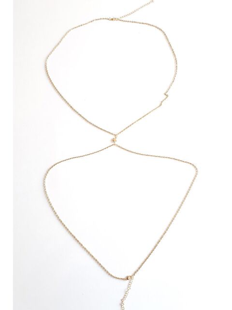 New Obsessions Yıldız Detaylı Vücut Zinciri - Plaj Aksesuarı - S000241313-20076