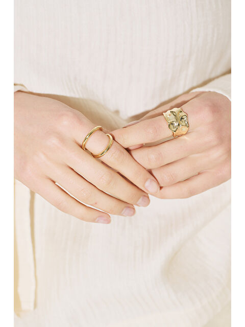 Manuka Şerit Yüzük Gold - S000529697-20076