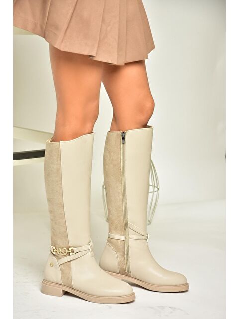 Fox Shoes T9730009 Bej Kadın Çizme - S000285772-19928