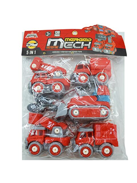 Kızılkaya Oyuncak CNA-LY042A Sök Tak İş Makineleri Kırmızı Renk GKO - S000407739-20045