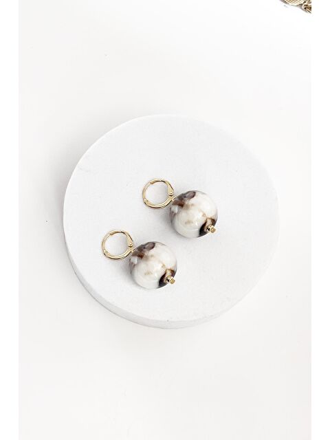 New Obsessions 20mm Büyük Boncuklu Küpe - S000426476-19928