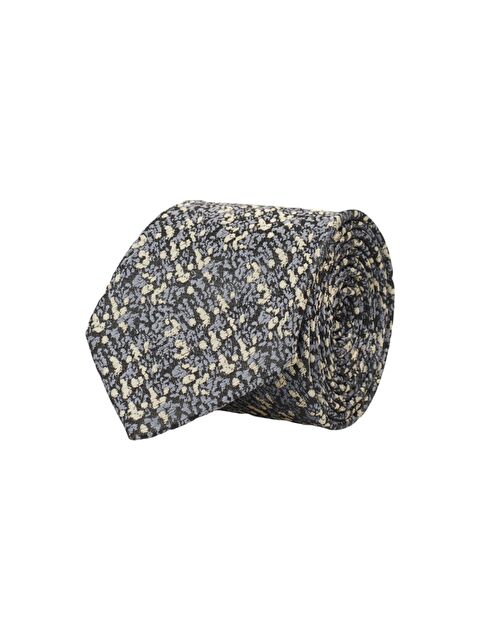 Altınyıldız Classics Erkek Lacivert-Bej Desenli Lacivert-Bej Klasik Kravat - S000416374-6417