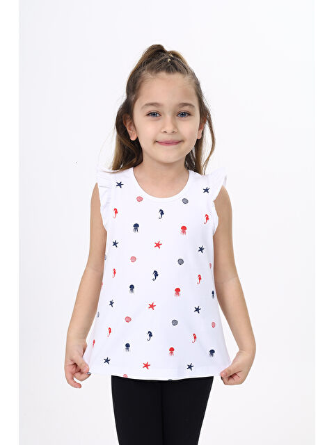 Toontoykids Kız Çocuk Baskılı Atlet