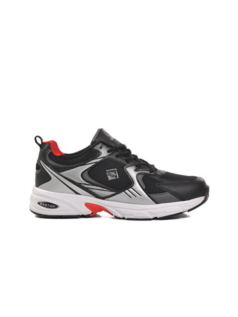 Ayakmod Siyah-Kırmızı Bağcıklı Erkek Sneaker B-522 - S000271542-19351