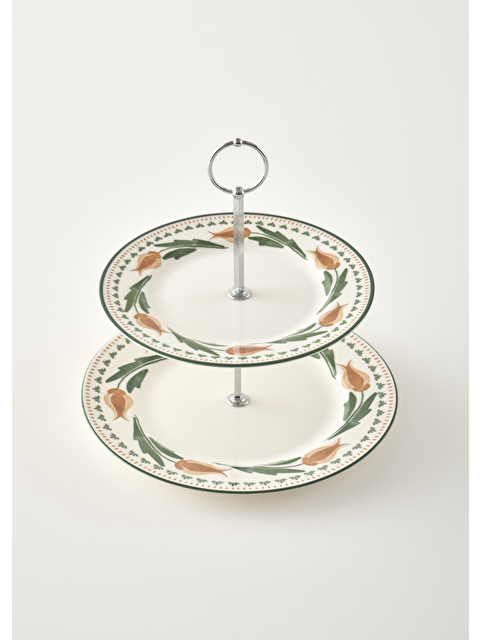 Bella Maison Tulip Porselen 2 Katlı Kurabiyelik - S000510680-23173