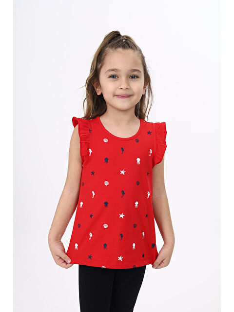 Toontoykids Kız Çocuk Baskılı Atlet