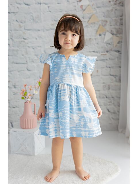 ZEYLAND Kız Çocuk Desenli Dokuma Elbise - S000315081-17234