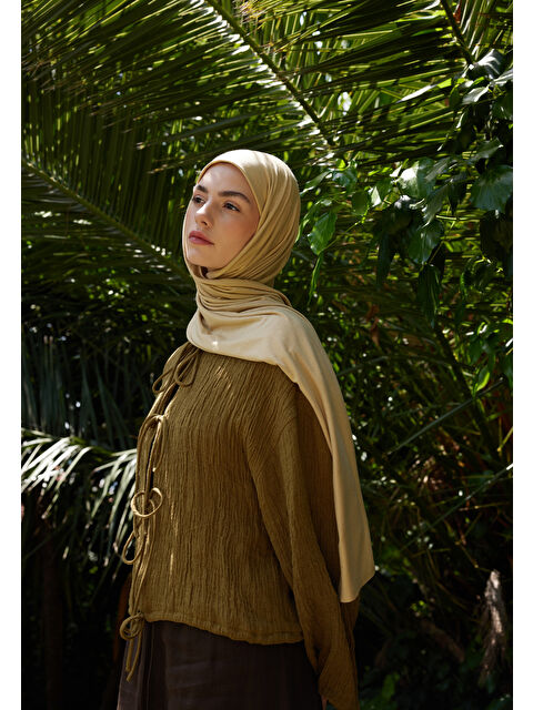 Fresh Scarfs Penye Şal Sahra - S000420272-9647