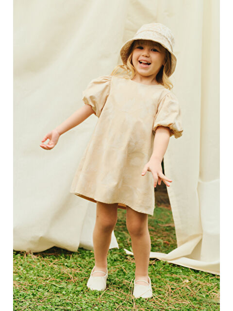 Panço Kız Bebek Bej Elbise - S000531742-19928