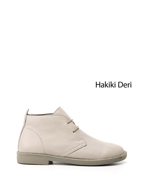 GÖNDERİ(R) Kadın YENİ BEJ Kauçuk Taban Hakiki Deri Bot - S000493449-29737